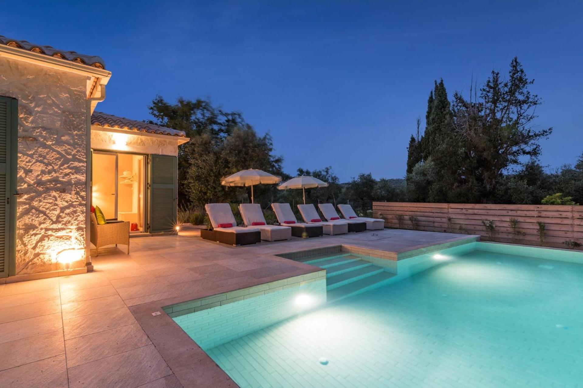 Astarte Villas - Laalu Private Villa With Pool Koukounariá Exterior foto